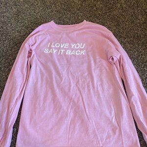 Lonely ghost ILYSB Pink longe sleeve tee